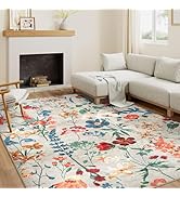 PureCozy Vintage Tapijt Woonkamer 120x170cm Beige Vloerkleden Voor Slaapkamer Wasbaar Antislip Zacht Vloerkleed Groot Voor Woonkamer Kinderkamer Eetkamer Kantoor Kortpolige Carpet