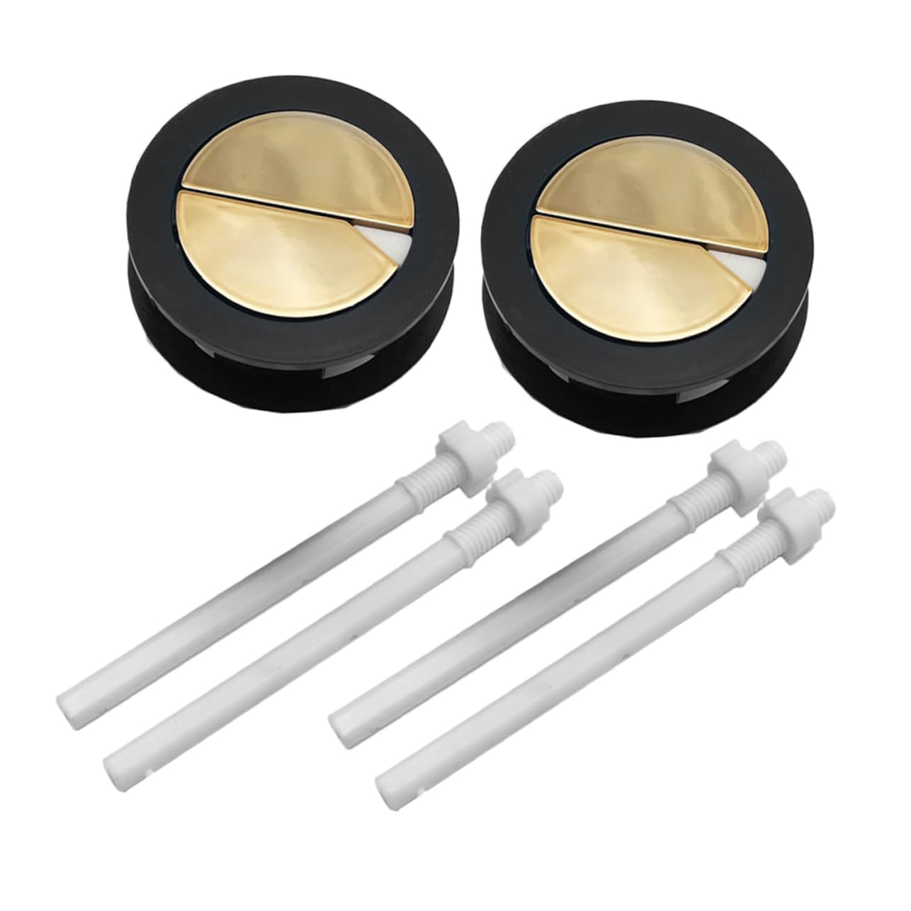 Hemobllo 10pezzi Pulsante Per Toilette Doppio Scarico Facile Installazione Funzione Di Scarico Completo e Parziale Per Serbatoio Wc Compatibile