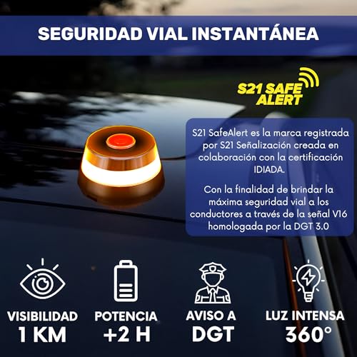 Baliza V16 DGT con SIM Movistar activada
