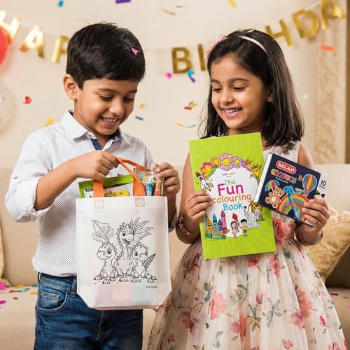 Image of Party Propz Return gifts for Birthday - 36 Pcs, Partyfavors Pack,DIY Bags,Crayon Box, Coloring Books, Birthday Return Gifts For Kids, Return Gifts For Birthday, return gift for kids age 6-10