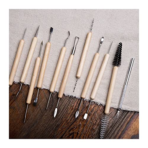 Keramische Klei Gereedschap, 11 stks Clay Sculpting Kit Sculpt Smoothing Wax Carving Aardewerk Keramische Tools Polymeer… - Image 5