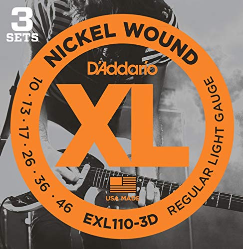 __I y3ZbgpbN×2z D'Addario 10-46 EXL110-3D Regular Light GLM^[