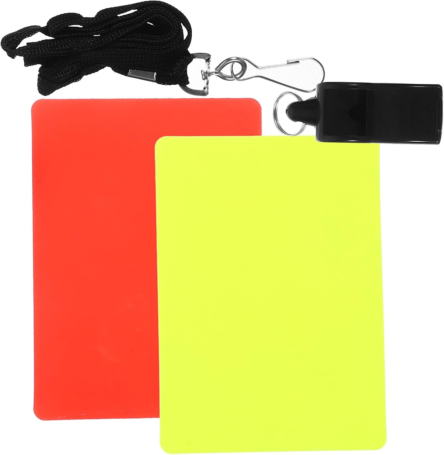 Football Match Referee Cards with Whistle and Lanyard