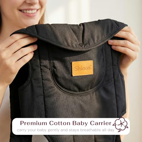 Image of Baby Carrier Newborn to Toddler(8-30lbs), Toddler Carrier Baby Holder Carrier with Adjustable Shoulder Strap, Chest Carriers, Black