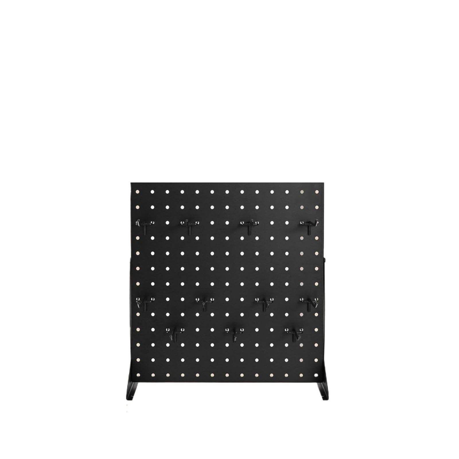 XILEUDUOD Pegboard 1/2Sets Pegboard Display Stand 17x13in Tabletop Steel Peg Board Panel with 15 Hooks(1 Set)