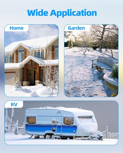 Image of MIROZO 25FT RV Heated Water Hose | Heated Drinking Water Hose|-40 ℉ Freeze Protection|with Energy-Saving Thermostat,for RV,Garden,Camper,Home