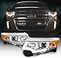 AKKON - LED DRL Projector Headlights compatible with 2011-2014 Ford Edge Halogen Type Models