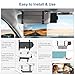 Veharvim Sun Visor Extender for Car (Polarized, UV400, PC Lens, Side Sunshade, Straps&Adjusters), Car Visor Extender Sun Blocker, Visor Extender Attachment, Anti-Glare for Safe Driving(Driver Side)