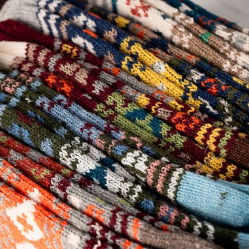 Image of Wool Socks 5 Pairs Thickened Warm Winter Socks Cozy Gifts for Women Christmas Warmth Socks
