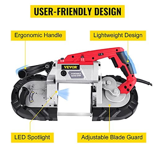 VEVOR 5Inch Corded Variable Speed Band Saw