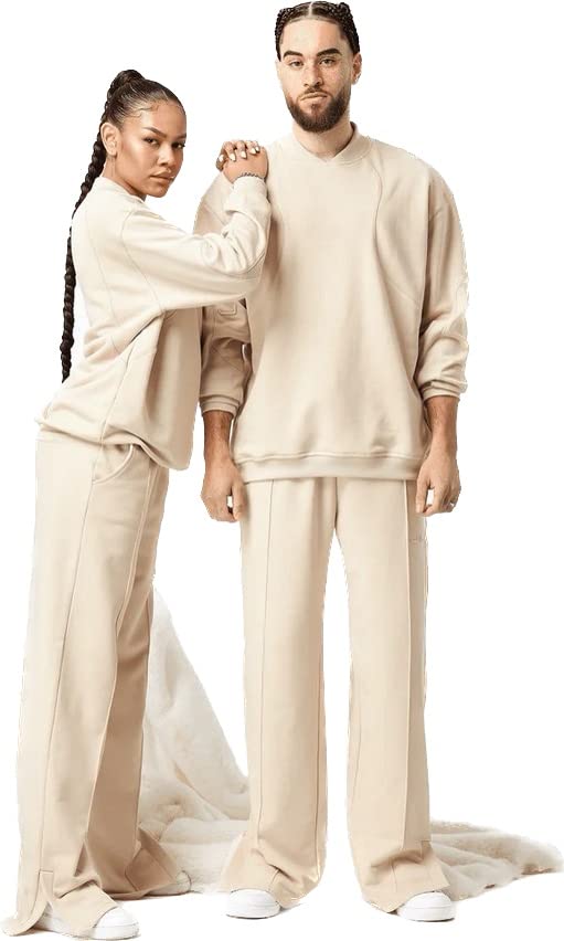 Ensemble de pantalon de survêtement beige Mutare Jila pour vos moments de détente à la maison