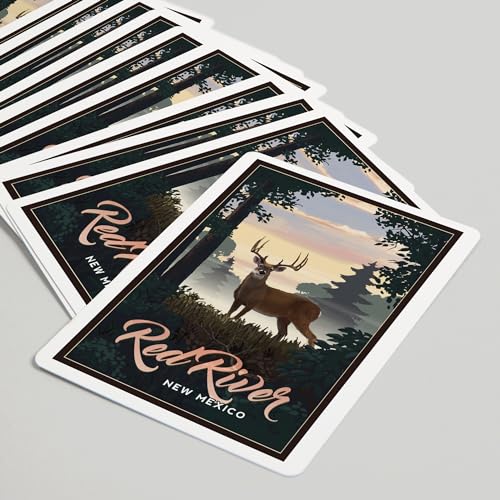 Lantern Press Red River, New Mexico, 52 cartas poker miniatura 5