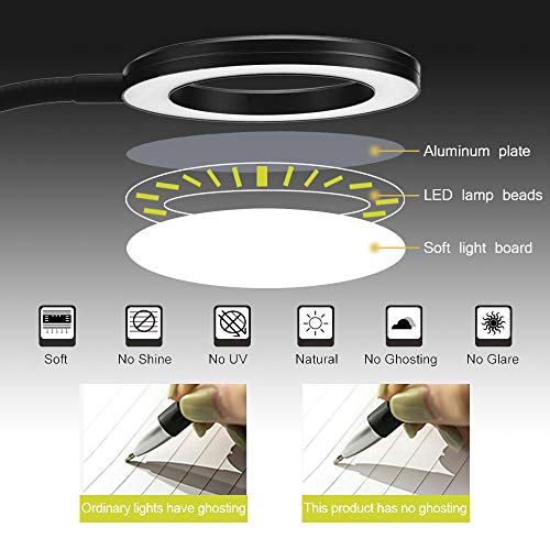 Sunbaca Clip On Led Selfie Ring Light com suporte para telefone celular Regulável Flexível Maquiagem