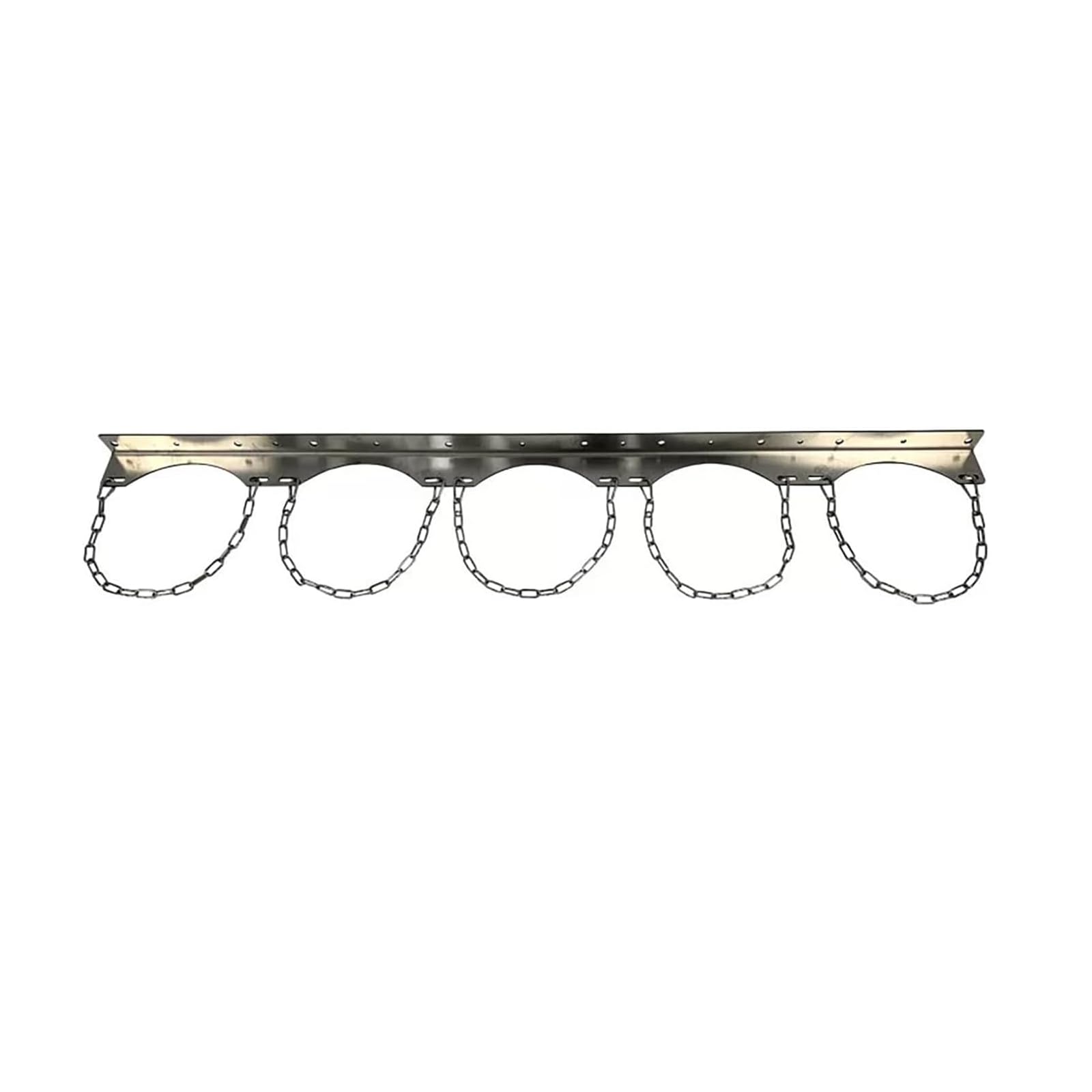 Soporte de cilindro de gas de acero inoxidable para tanques de CO2 y oxígeno, soporte de pared para botellas nitrosas médicas e industriales de 8 l a 40 l, color plateado, 2 botellas