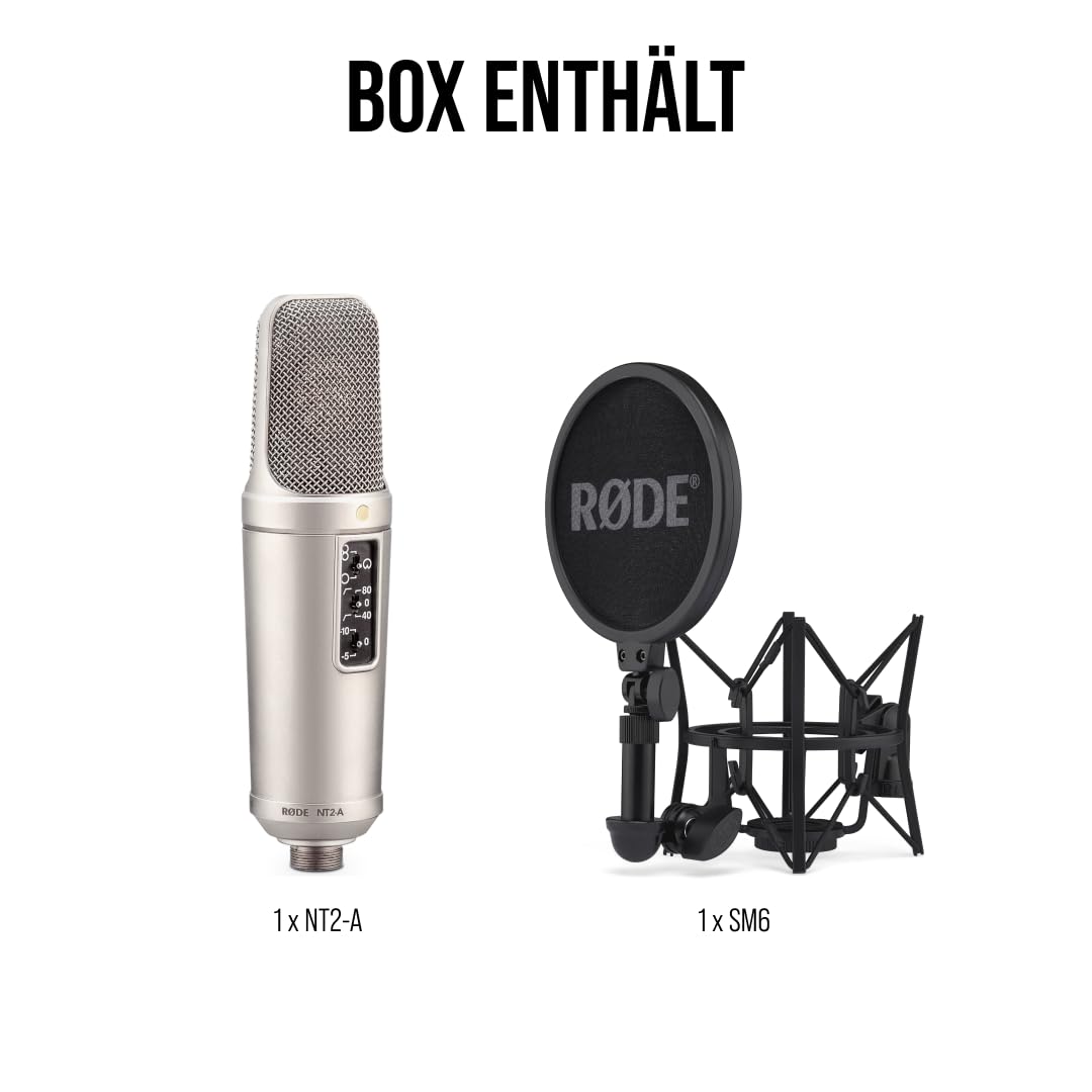 RØDE NT2-A Vielseitiges Großmembran-Kondensatormikrofon mit 