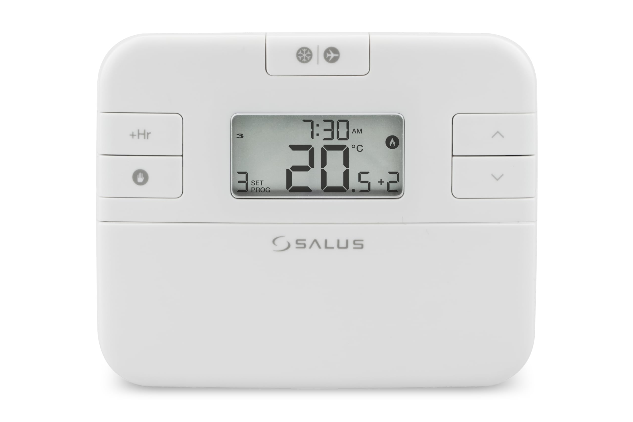 Salus Controls White Salus Rt510tx Plus Wireless Thermostat Replacement - Transmitter Only For Rt510rf+ Systems, Digital Programmable Room Thermostat, 5/2 Or 7 Day Scheduling