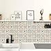 Wudnaye Bohemian Wallpaper Peel and Stick Faux Tile Contact Paper 17”×118” Tile Pattern Removable Self Adhesive Wallpaper for Backsplash Waterproof Contact Paper for Kitchen Cabinets Vinyl Decorative