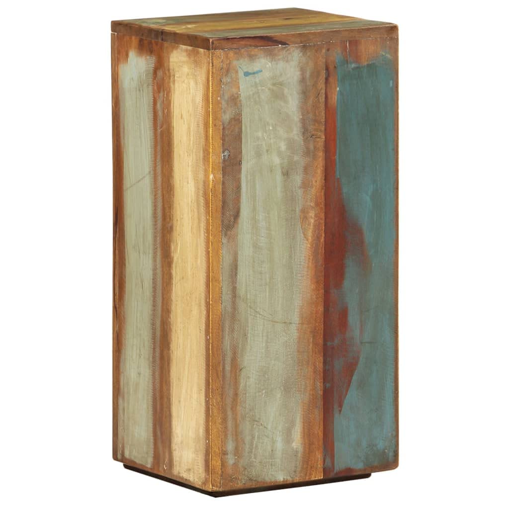 vidaXL Pflanzenständer 2 Stk., Blumenständer Holz für Wohnzimmer, Blumensäule Deko, Blumenhocker Dekosäule Beistelltisch, Altholz Massiv