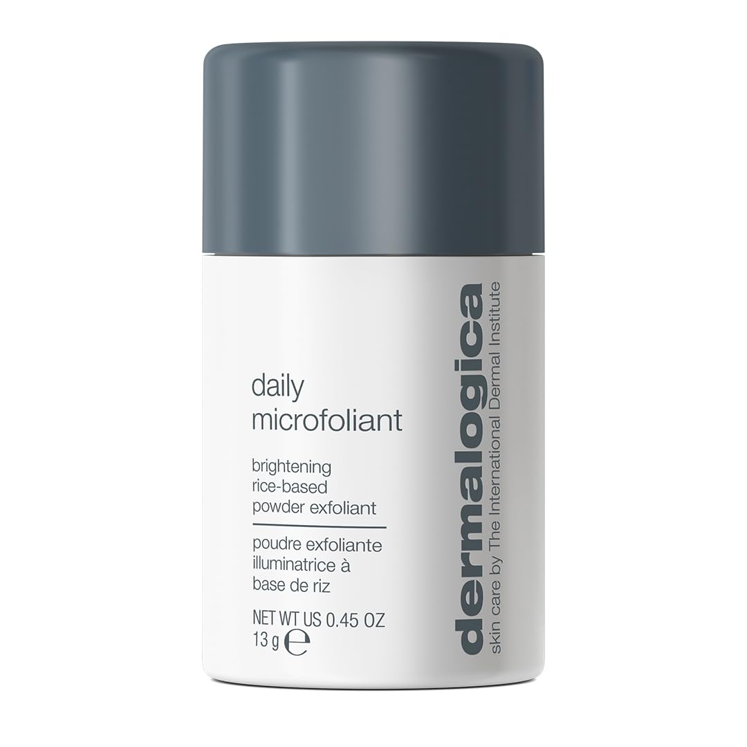 dermalogicaDaily Microfoliant - Gentle Face Exfoliator Scrub Powder with Salicylic Acid, Rice Enzymes and Papain - Achieve Brighter, Smoother Skin Every Day