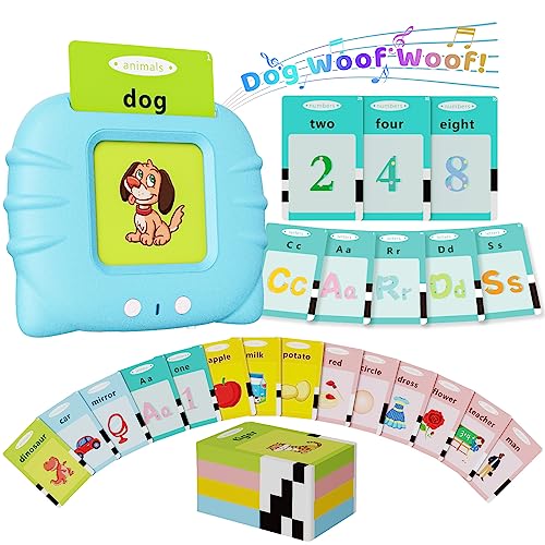 Aullsaty Talking Flash Cards for Toddlers 1-3, Upgraded...