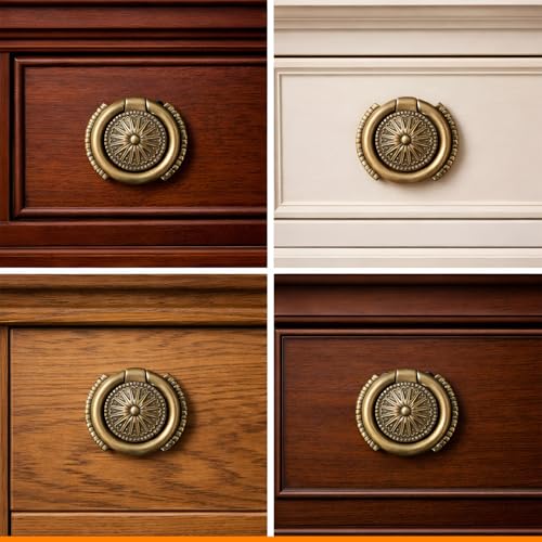 Image of VOLO Antique Finish Cabinet Knob /Kadi - Pull Knobs for Drawers, Wardrobes & Cupboards | Ideal for Kitchen & Home | Pack of 2 (Kadi-19)