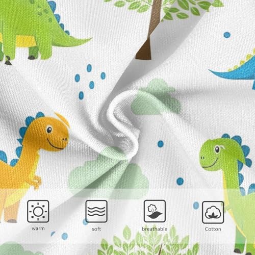 Toddler Briefs, Colorful Cartoon Dinosaurs Girls Underwear Cotton, 2T–8 Years3