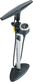 Topeak Topeak JoeBlow Sprint Bike Pump – TwinHead High-Pressure Floor Pump for Road, MTB & Gravel Bikes, 160 Psi / 11 Bar Capacity, Satin Aluminum Barrel, Top-Mounted Gauge & Air Release Button