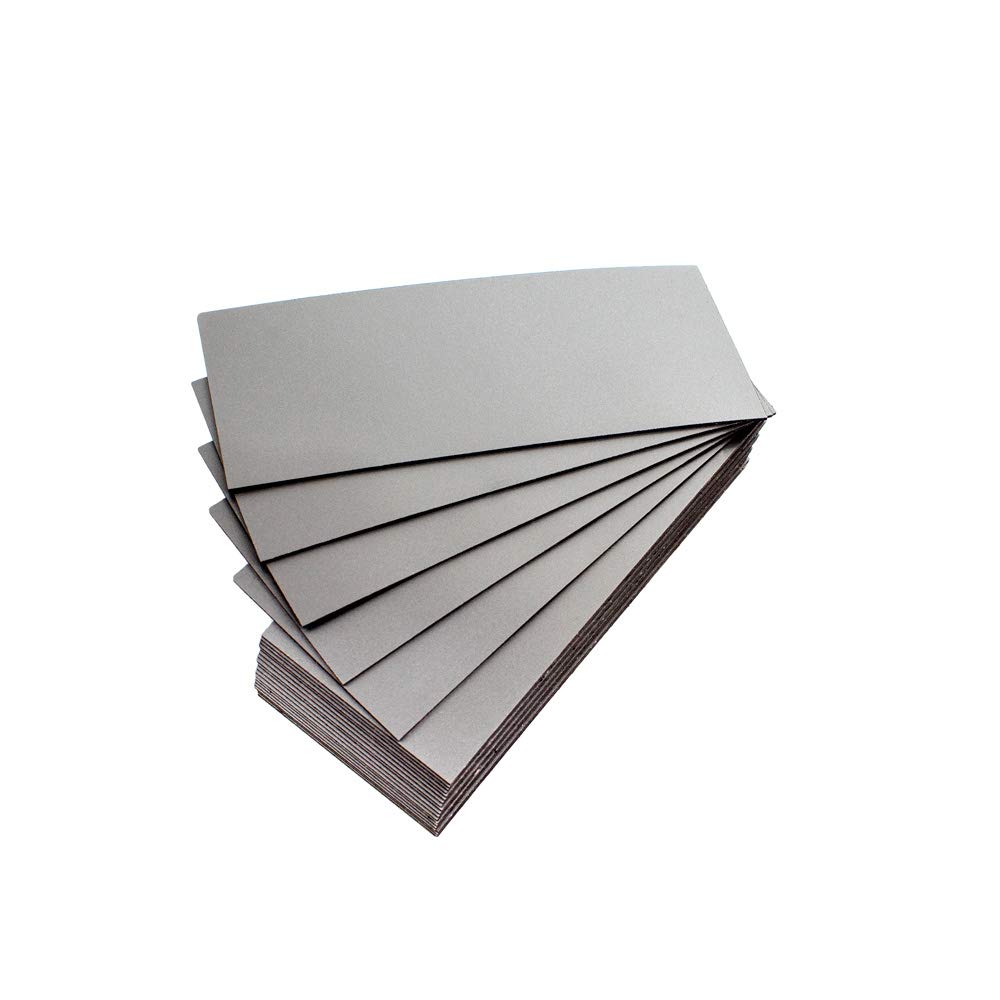 25 Coloured Magnetic Labels (Silver, Length 5 cm, Width 4 cm) — image 1