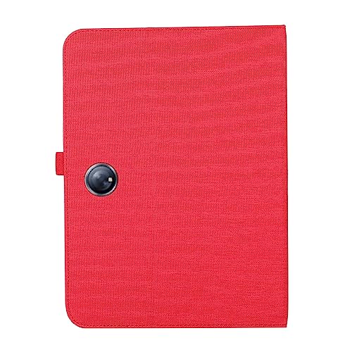 Housse Oppo Pad 2 protection écran : étui pliable rouge anti-rayures avec veille