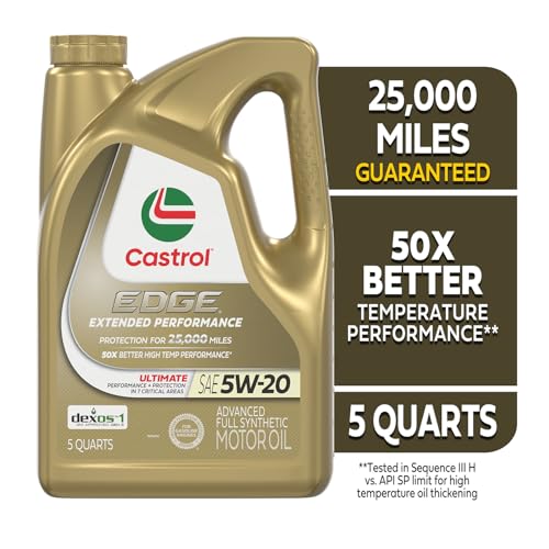 Image of Castrol Edge Extended Performance 5W-20 Advanced Full Synthetic Motor Oil 5 Quart