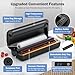 Vacuum Sealer, Food Vacuum Sealer Machine, 80Kpa Powerful Compact Vacuum Food Sealer with Bags Storage and 5 Bags, 1 Pack Bag Roll, Dry & Moist Modes (Silver)