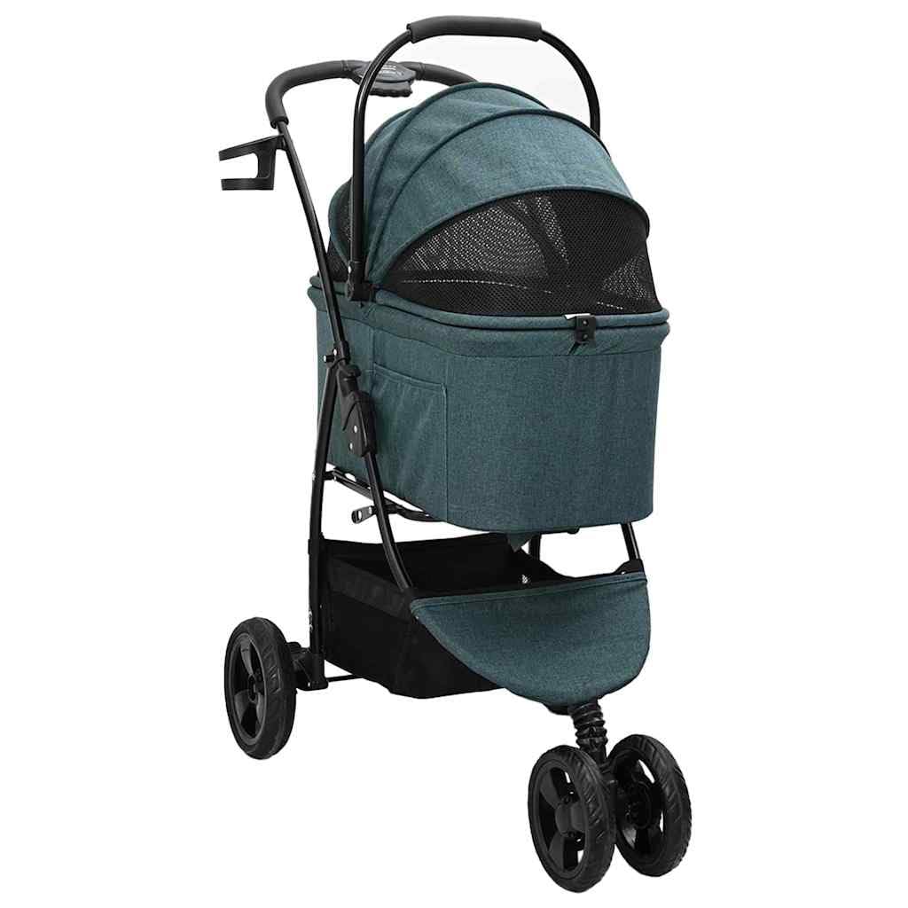 Passeggino pieghevole per animali Verde 78 x 54 x 101 cm,Articoli per animali,Animali domestici - Articoli,Passeggini per animali domestici-42012438