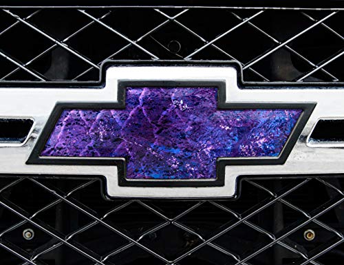 Image of Mossy Oak Graphics Camo Elements Coastal Indigo Purple Pattern - 11 inch x 4.75 inch Vinyl Sheet - Auto Emblem Skin, Easy to Install Vinyl Wrap, Fits Any Auto Emblem on Trucks, Cars, or SUVs