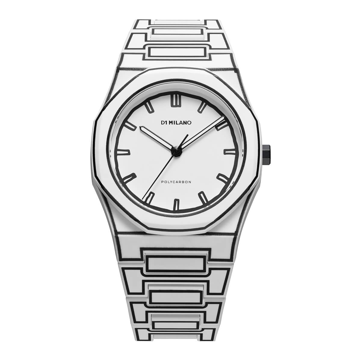 Analog White Dial Unisex's Watch-PCBJ34, White, Classic, White, Classic, White, Classic
