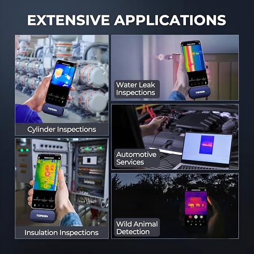Image of XPR3SS TOPDON TC001 Thermal Imaging Camera for Android (Not for iOS), 256x192 IR (512x384 TISR), Infrared Thermal Imager, -20C~550C, Heat Detection Camera for Electrical, HVAC, Automotive Inspection