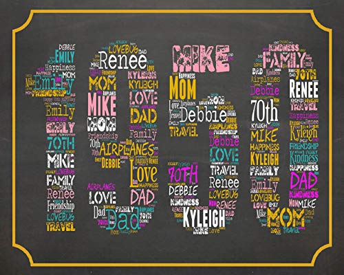 70th present for dad