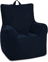 Vista 310 de Posh Creations Puf estructurado cómodo para jugar, leer y ver la televisión, Malibu Lounge, tela de lona para colorear, criaturas