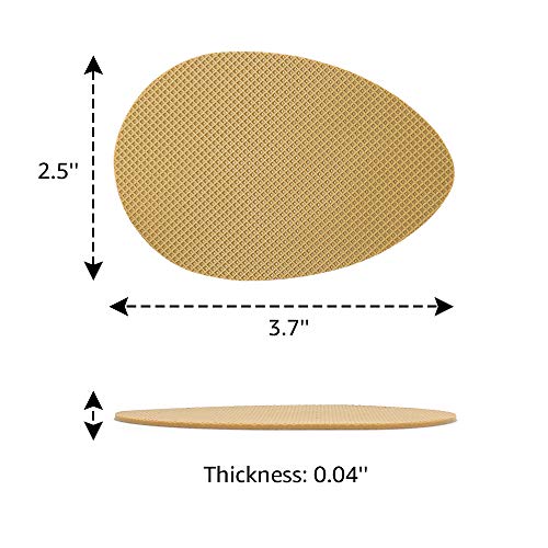 Image of 8Pcs Silicone Anti-Slip Shoe Pads: Discreet Quiet Sole Grips | Muffle Loud Heels: Self-adhesive, cut-to-fit quiet grips for dry indoor use. Budget-friendly fix for office & weddings