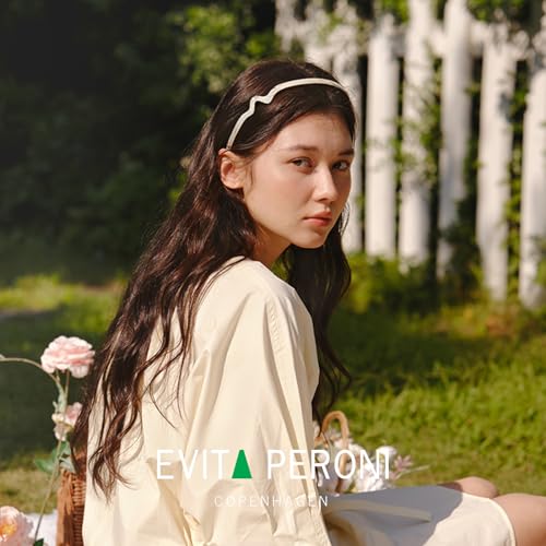 Evita Peroni Headbands For Women Thin Hairband With Pearl Fashionable Womem Headband Acetate Material Flowing Rhythmic Headband thumb #1