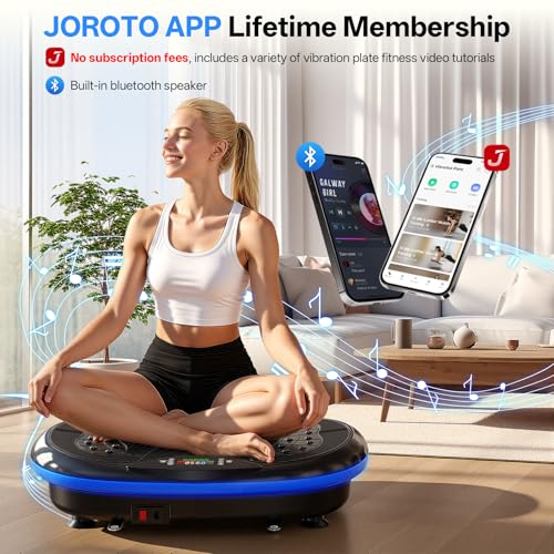 JOROTO Vibration Plate Exercise Machine, Upgraded 4D Vibration Plate with App, Triple Motor Vibration Machine for Lymphatic Drainage Weight Loss, Whole Body Workout Sculpting Platform for Women - Image 3