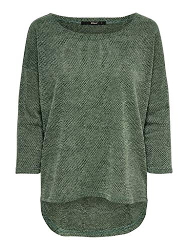 Only Onlalba 3/4 Top Jrs Noos Camiseta con mangas, Verde (Green Bay Green Bay), XL Mujer