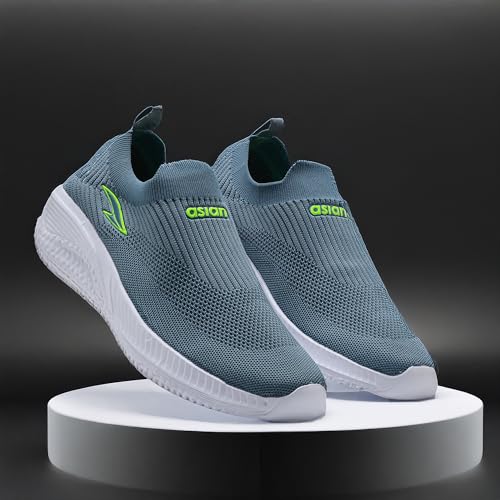 Image of ASIAN Storm-41 Walking Shoes for Men | Lightweight Slip-On Sneakers with Arch Support, Memory Foam Cushion & Breathable Mesh Upper | Comfortable Shoes for Walking & Travel