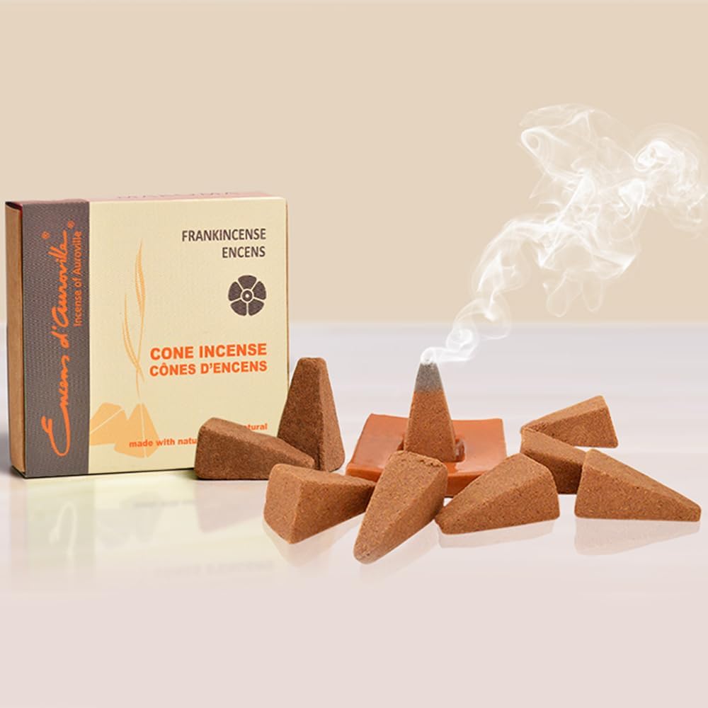 Maroma Incense Cone Set of Frankincense & Opum (Pack of 10 Single Incense Cone in Each Box)