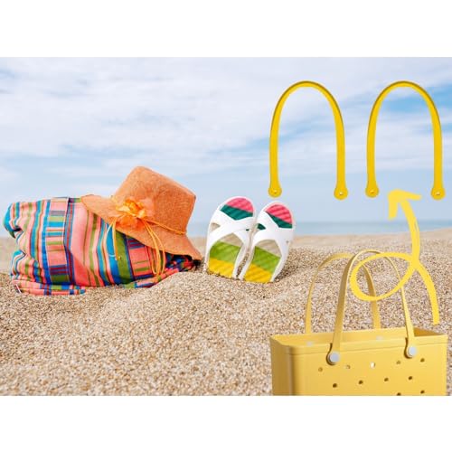 Image of Replacement Straps for S /M Rubber Beach Bag, Replacement Handles with 4 Snaps, EVA Bag Strap Replacement