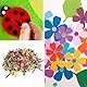 Musterbeutelklammern Musterklammern Briefklammern Scrapbooking Brads Metall Rundkopfklammern Bunte Musterbeutelklammer Bastelklammern Mini Brads Split Pins für Basteln Verzierungen und DIY 200 Stück