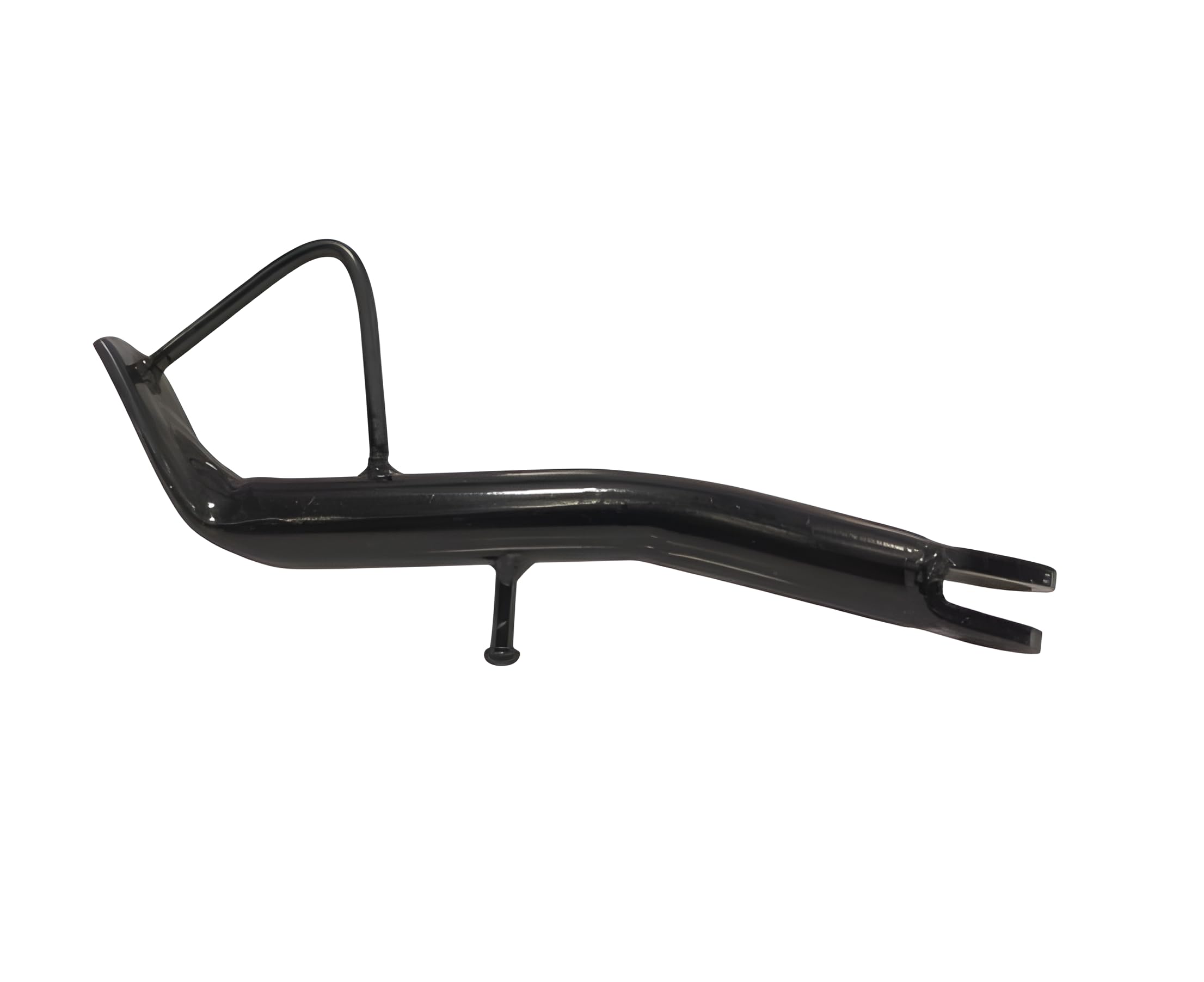 Ev Scooty Exhaust Pipe Guard Protector, Black Steel | Heat Shield Cover, Durable Metal Build, Bolt-On Fitment, Gloss Black Finish, Bike Exhaust Guard-image-3