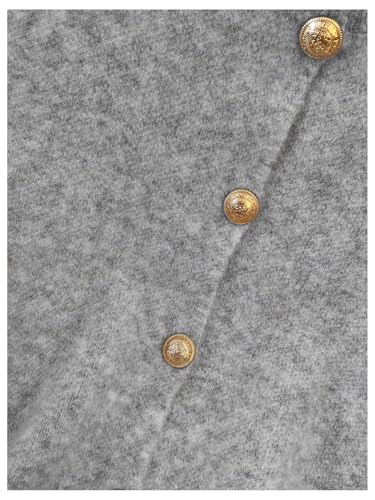 Image of RoseSeek Women's Button Down Sweater Vest Sleeveless Crewneck Knit Outerwear Old Money Knitwear
