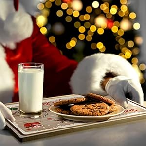 Honeydak Santa Cookie Plate, Dear Santa Christmas Cookies Plate Wooden Tray Platter Mat Christmas Santa Plates Milk and Cookie Plates Decorations for Kids Christmas Supplies Honeydak Santa Cookie Plate Dear Santa Christmas Cookies Plate Wooden Tray Platter Mat Christmas Santa Plates Milk and Cookie Plates Decorations for Kids Christmas Supplies