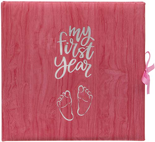 Baby's My First Year Record Log Book om geboorte te herdenken door hun eerste jaar op aarde - Roze
