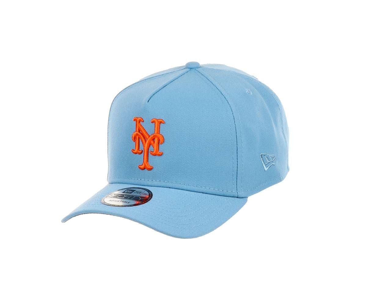 New Era Men's 940-Mets-Skyblue#29752 New York Mets Mlb Cooperstown Sky Blue 9Forty A-Frame Snapback Cap